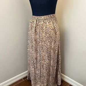 Abercrombie Leopard Print Midi/Maxi Skirt Sz. Small